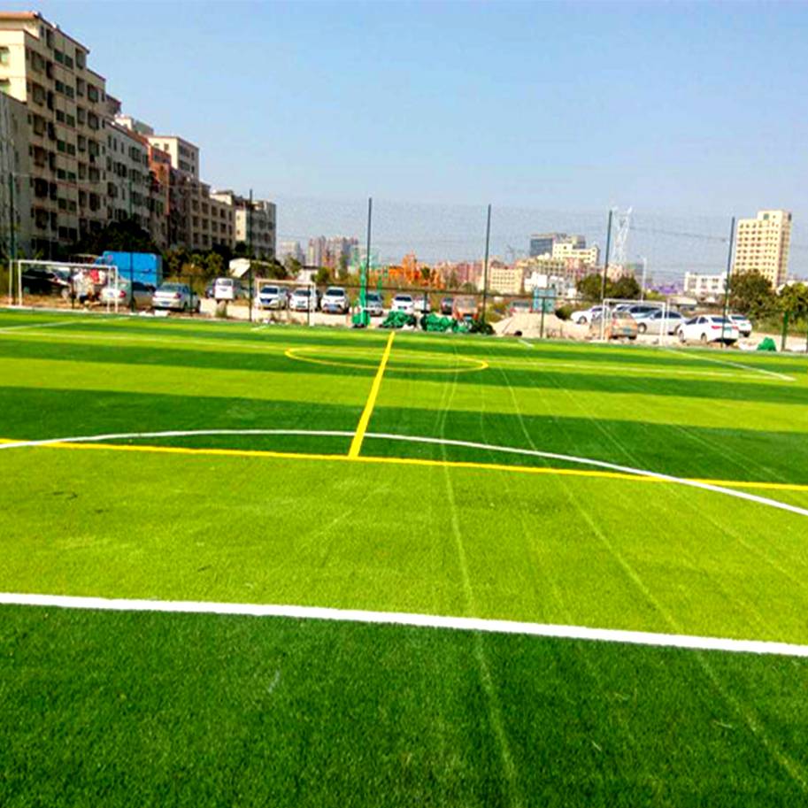 徽淮南中小學足球場施工 足球場人造草坪鋪裝 十一人制足球場建設