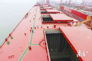 華南最大散貨船交付 可裝載30萬噸礦砂進行遠海運輸